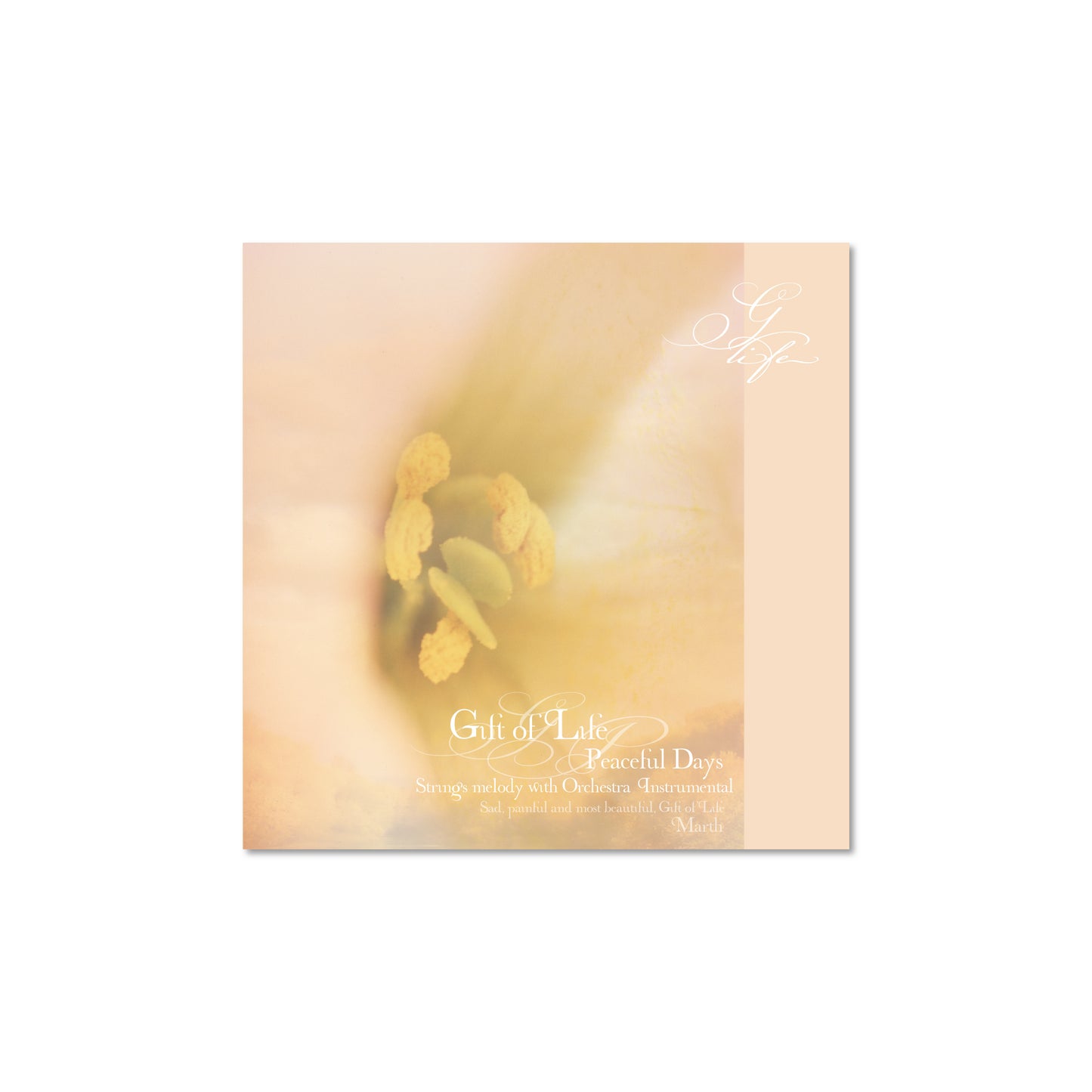 CD Peaceful Days - Gift of Life - Strings Melody with Orchestra